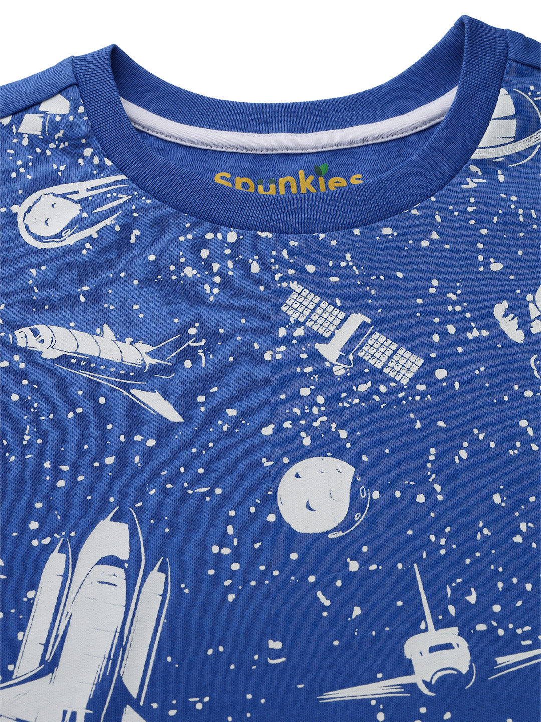 Cute boys blue space-printed sets