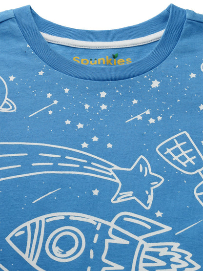 Boys funky space-printed sets