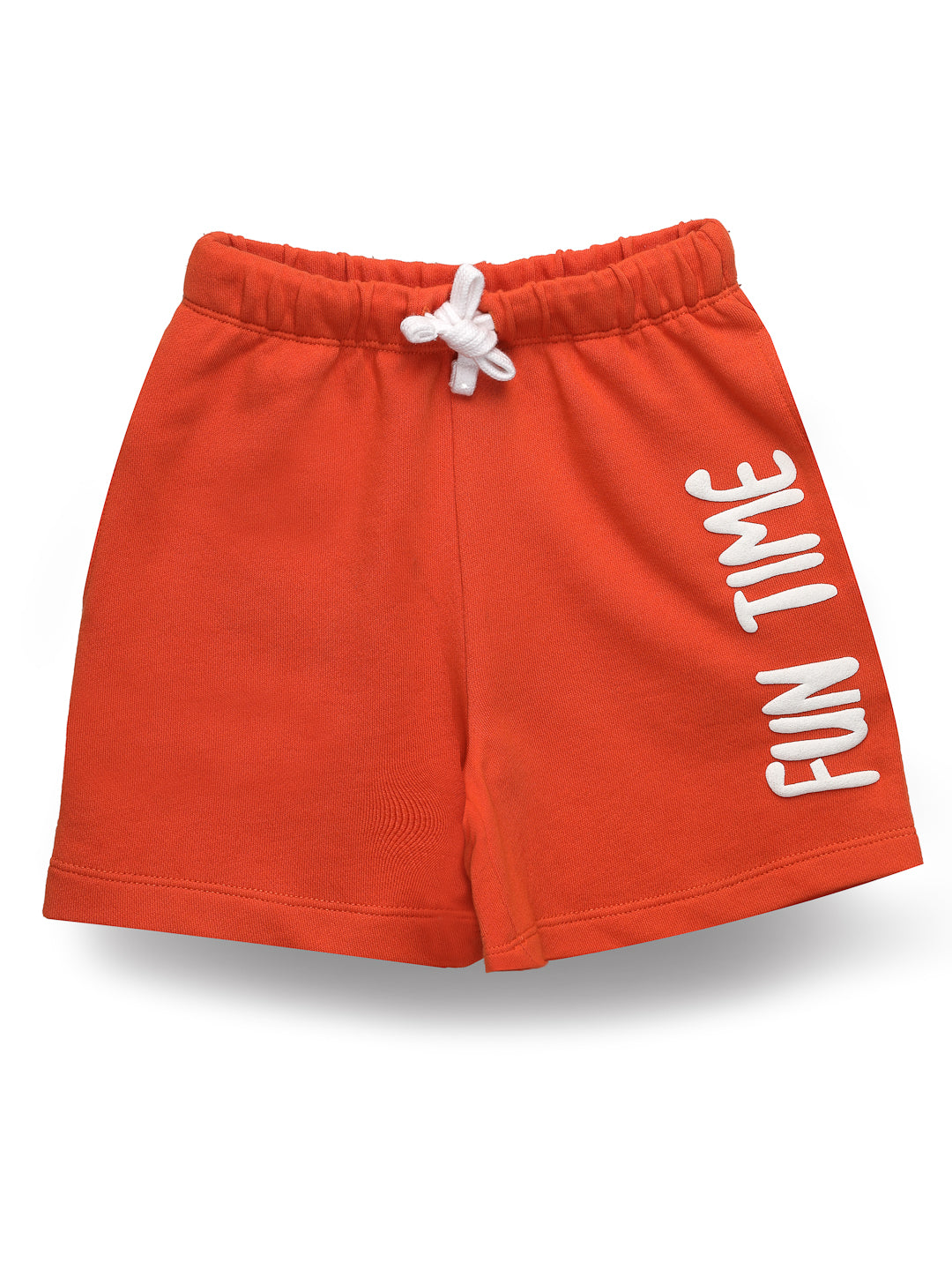 Jazzy orange front printed boys’ set