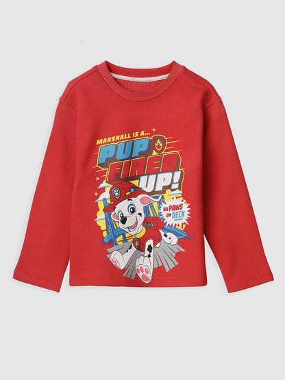 Chest printed Paw Patrol Red sweatshirts