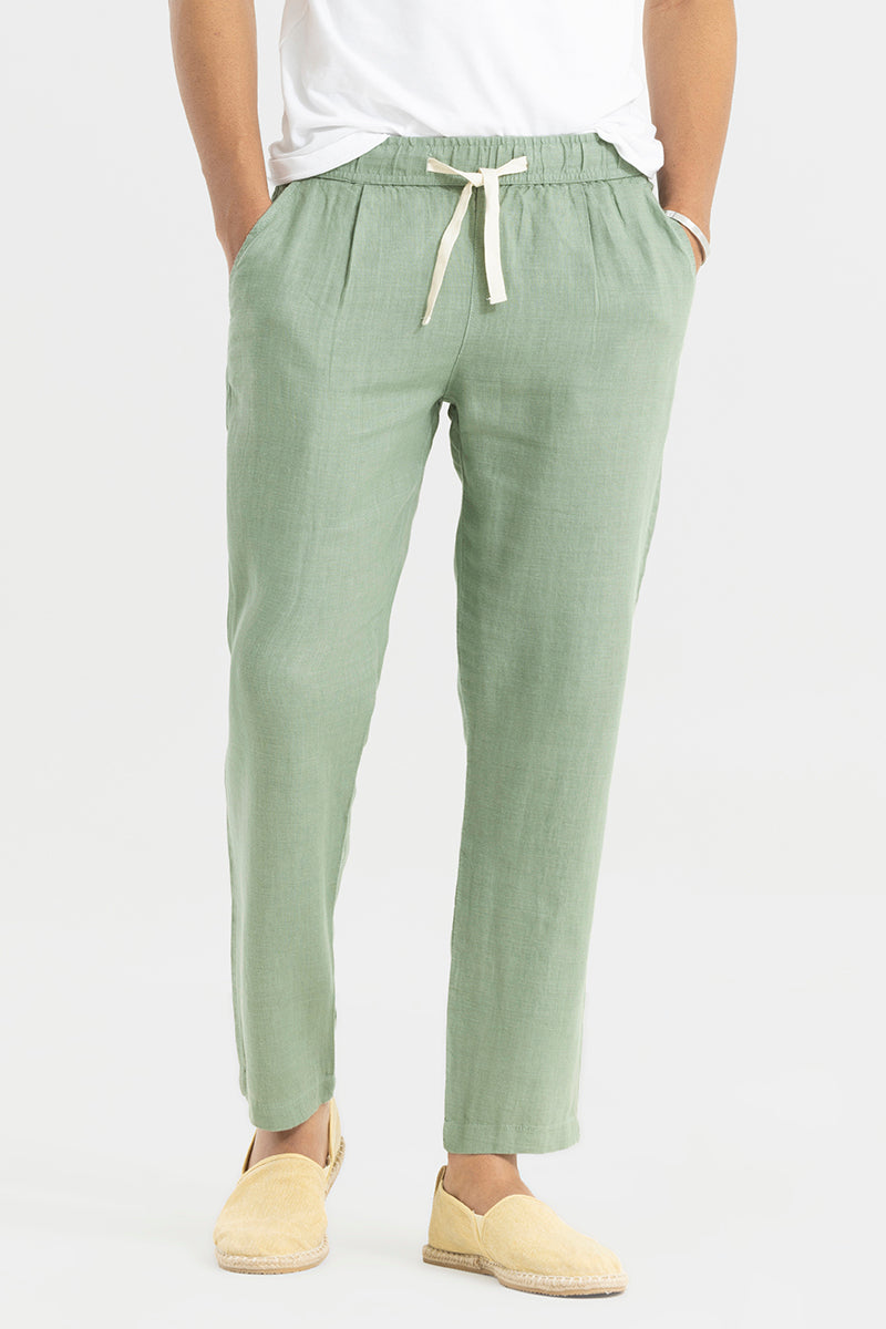 Ace Light Green Linen Pant