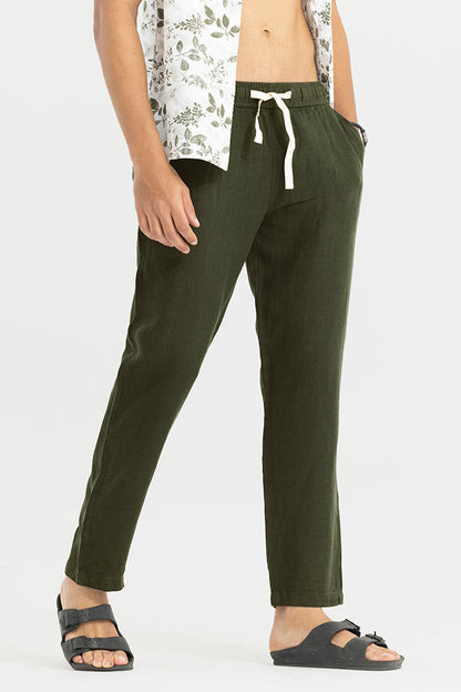 Ace Olive Linen Pant