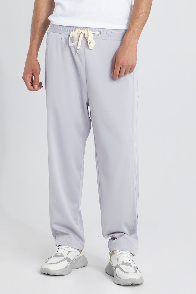 Waffle Knit Cadet Grey Relaxed Fit Pant