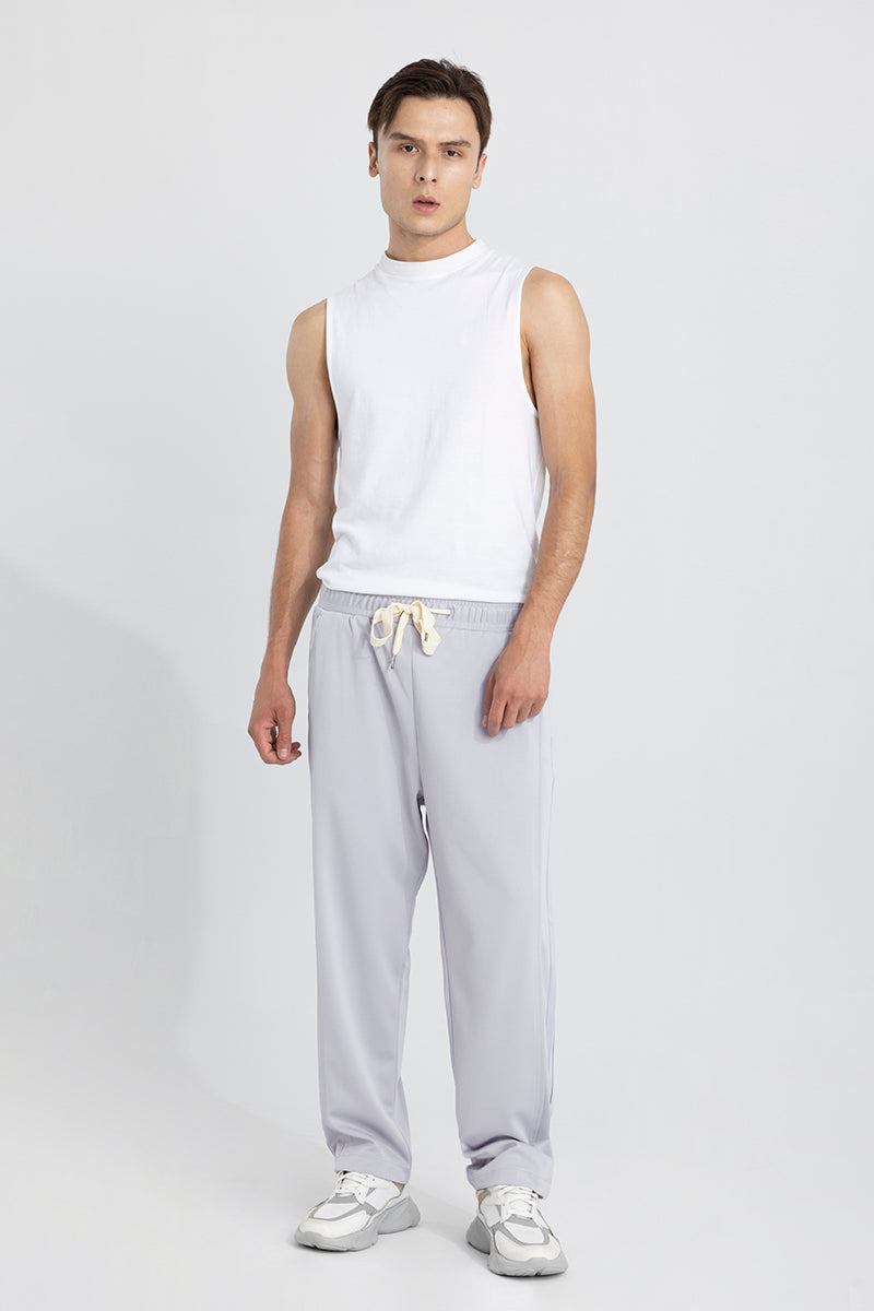 Waffle Knit Cadet Grey Relaxed Fit Pant