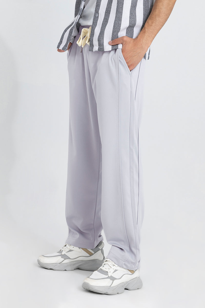 Waffle Knit Cadet Grey Relaxed Fit Pant