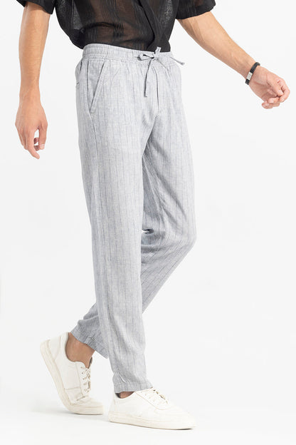 Aurabreeze Ash Grey Linen Pant