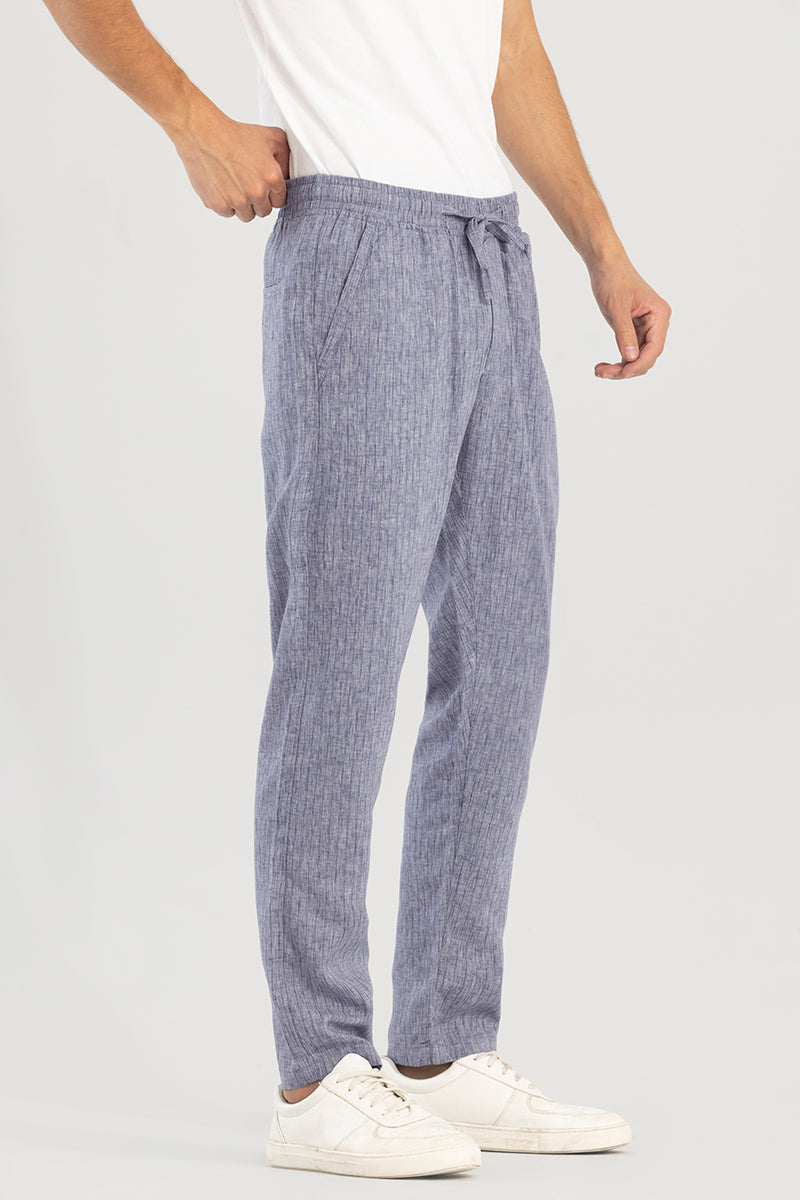 Aurabreeze Grey Linen Pant