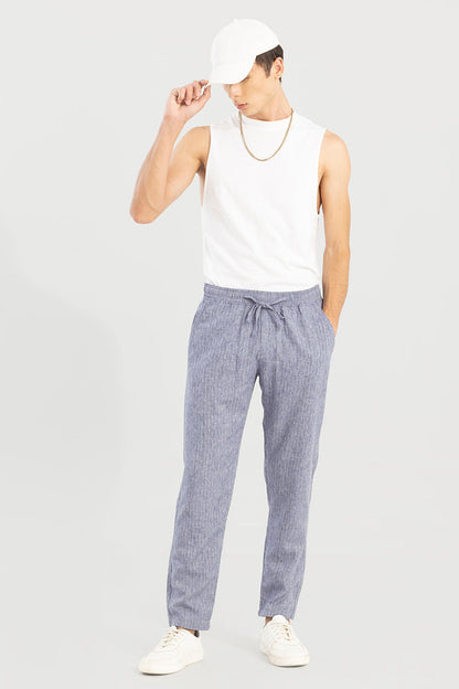 Aurabreeze Grey Linen Pant