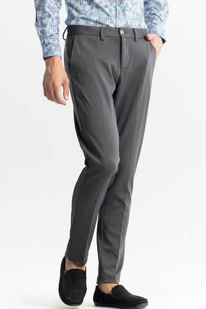 Weave Knit Grey Trouser