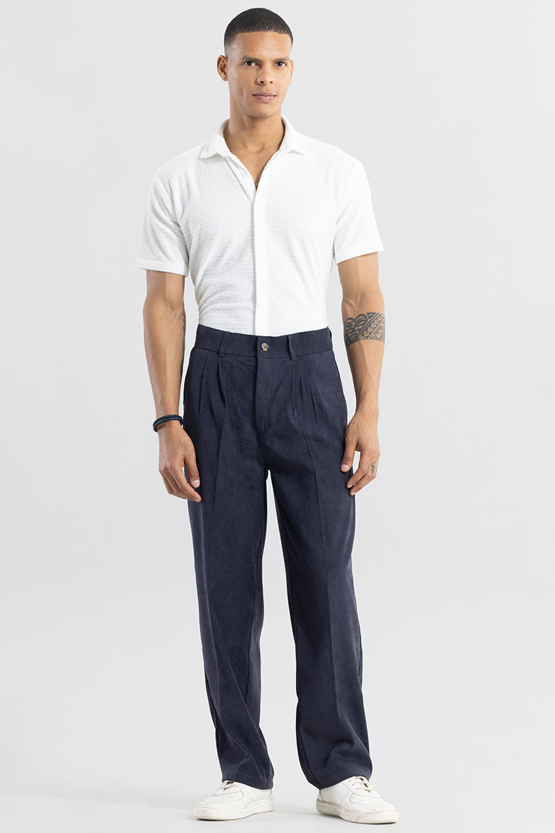 Velice Navy Korean Pant