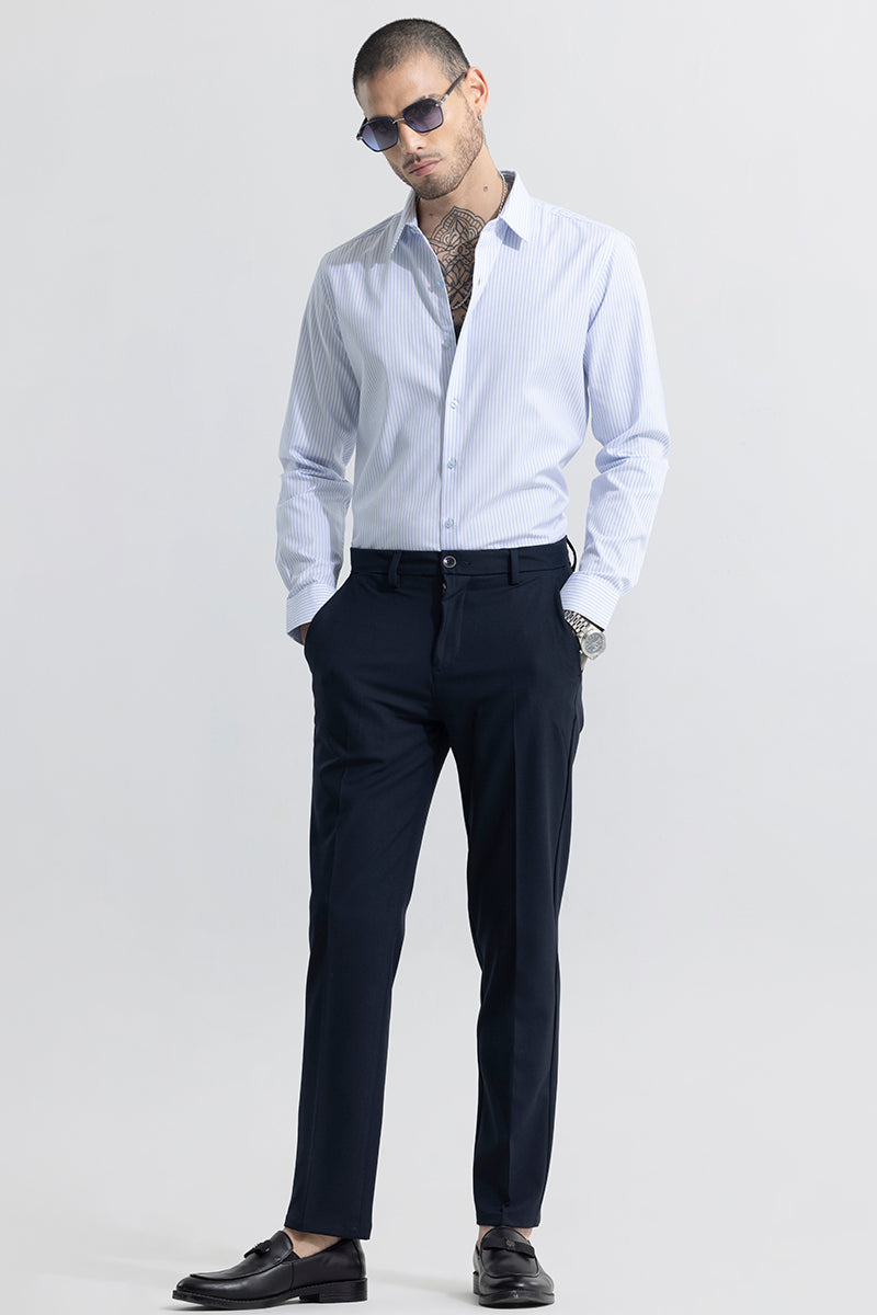 Flexy Navy Trouser