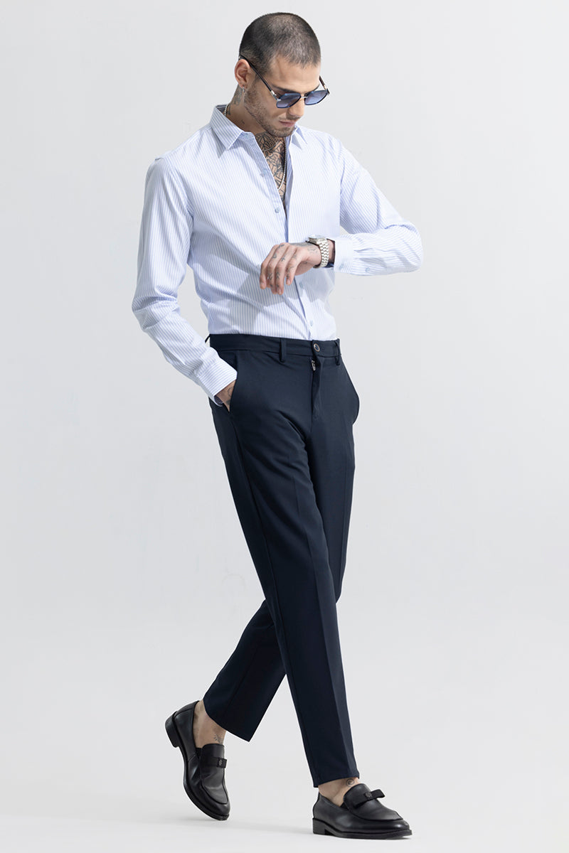 Flexy Navy Trouser