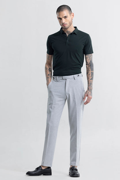 Extensive Waistband Ash Grey Trouser