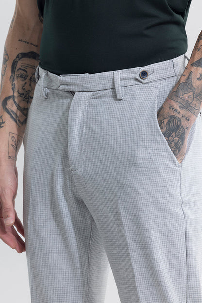 Extensive Waistband Ash Grey Trouser