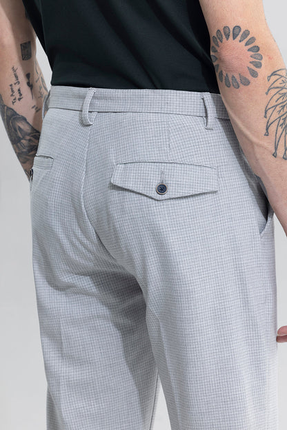 Extensive Waistband Ash Grey Trouser