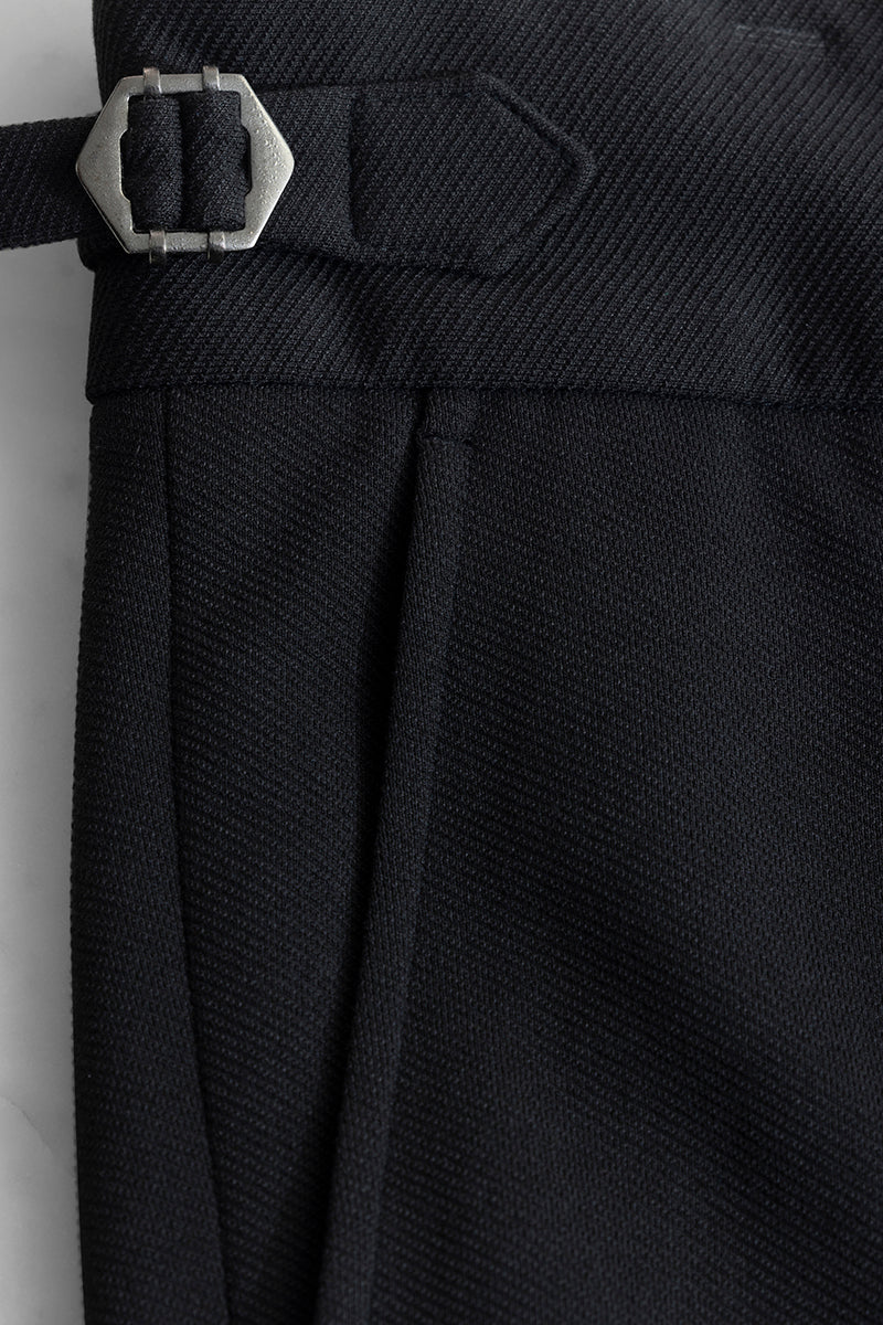 Dexterous Charcoal Black Gurkha Trouser