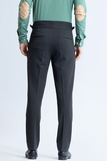 Dexterous Charcoal Black Gurkha Trouser