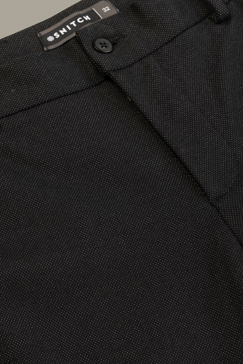 Classic Cut Black Suit Trouser