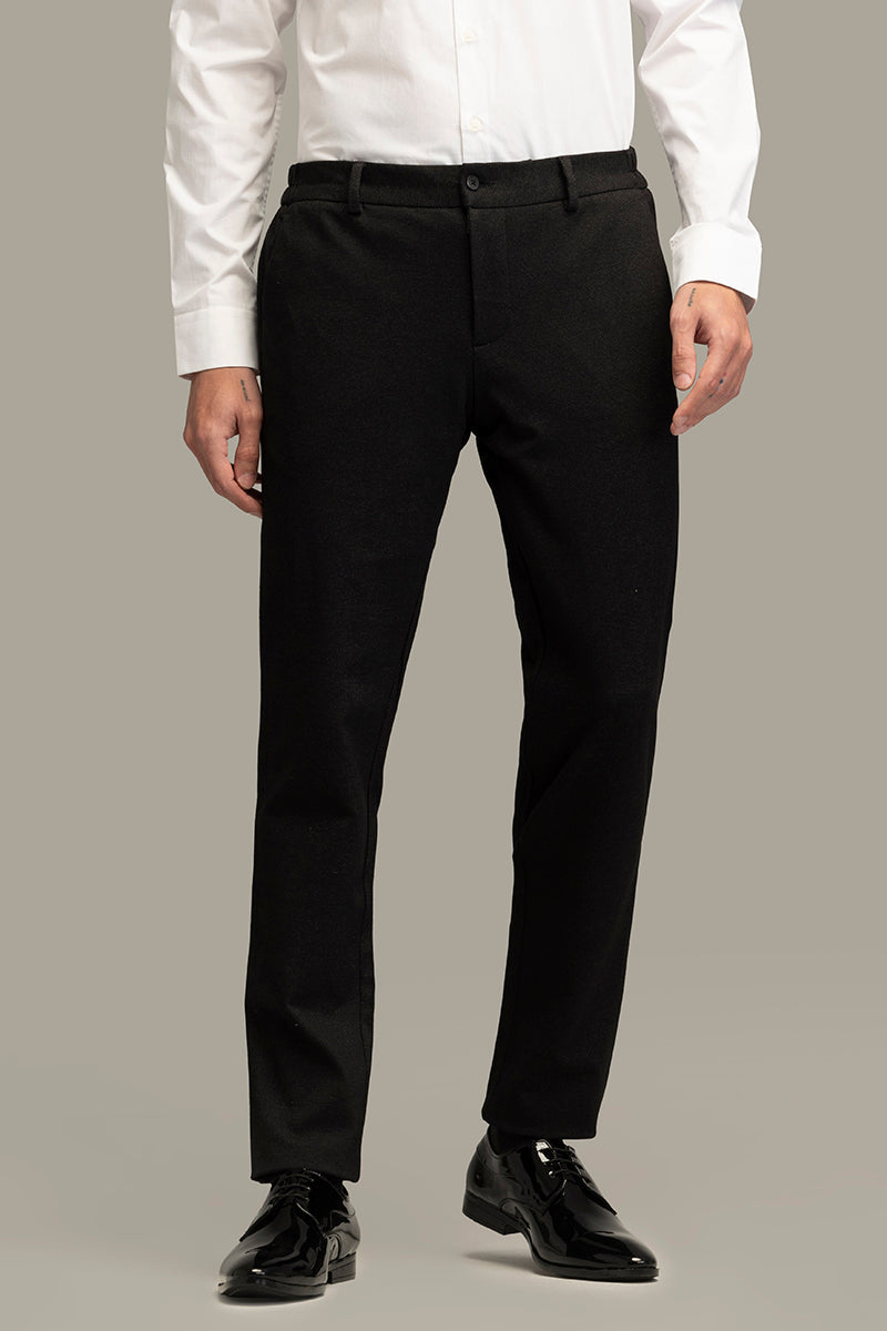 Classic Cut Black Suit Trouser