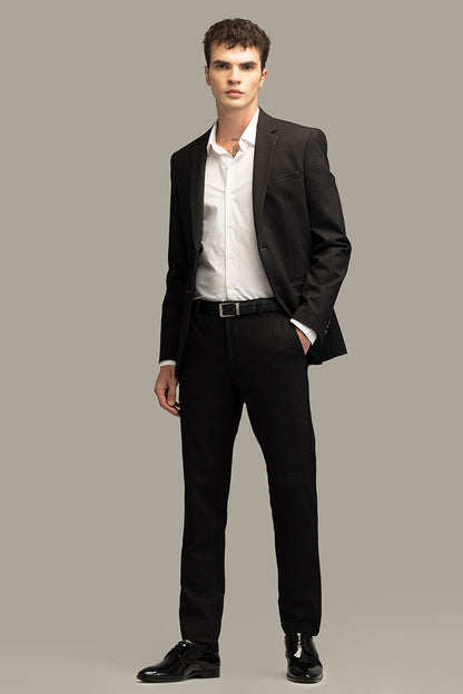 Classic Cut Black Suit Trouser