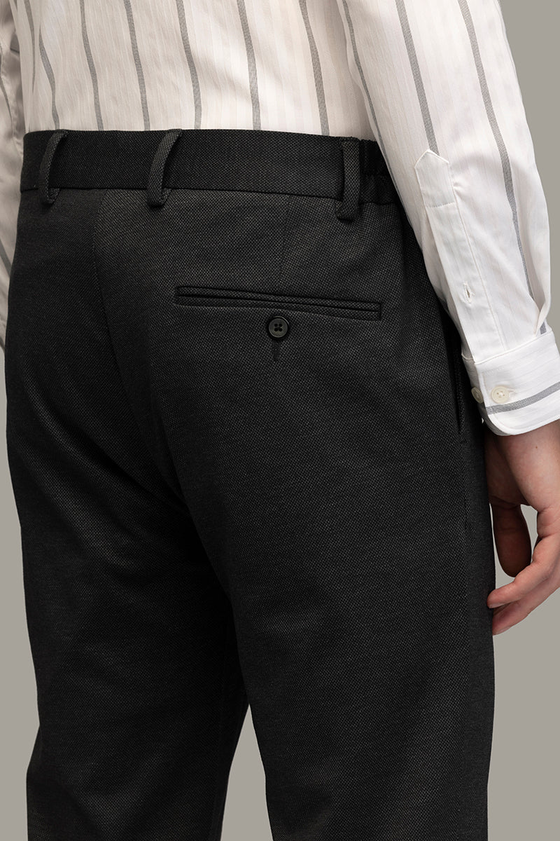 Formal Flair Black Suit Trouser