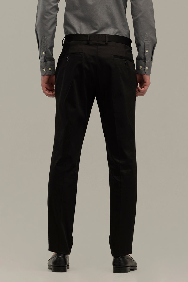 Elegant Gloss Black Trouser