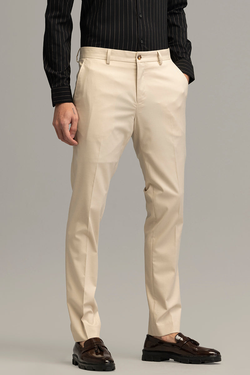 Ethereal Essence Beige Trouser