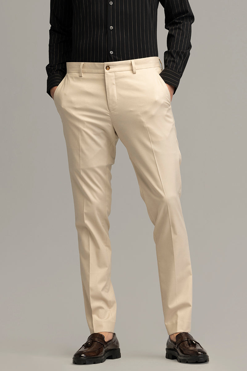 Ethereal Essence Beige Trouser