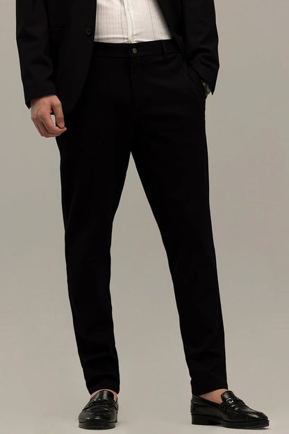 Formal Elegance Black Trousers