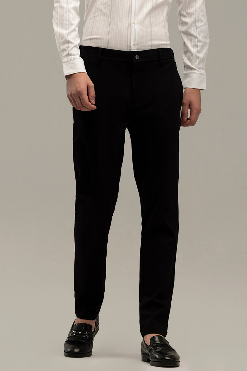 Formal Elegance Black Trousers