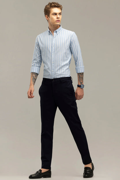 Formal Elegance Navy Trousers