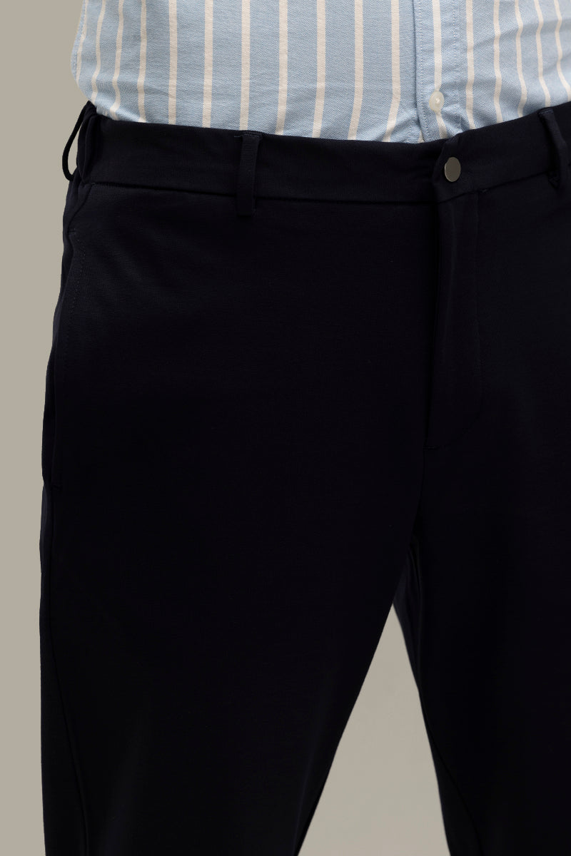 Formal Elegance Navy Trousers