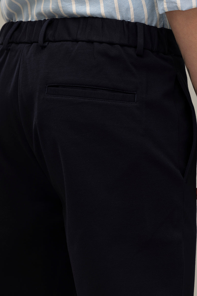 Formal Elegance Navy Trousers