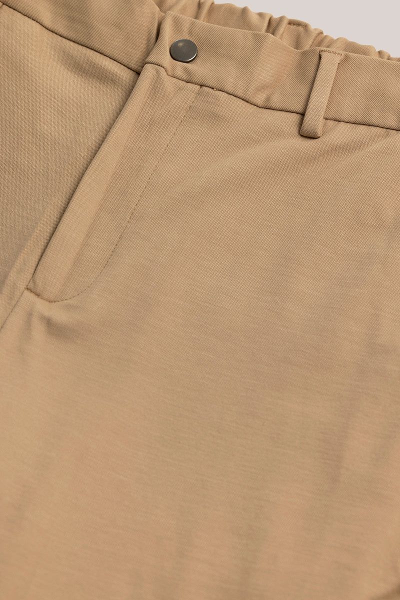 Formal Elegance Beige Trousers