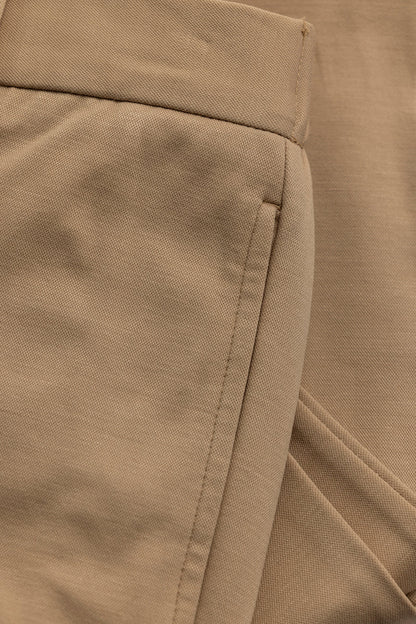 Formal Elegance Beige Trousers