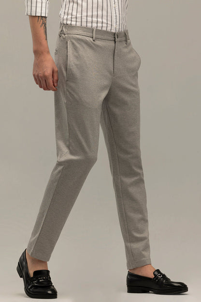 Formal Elegance Light Grey Trousers