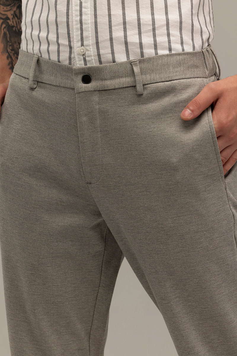 Formal Elegance Light Grey Trousers