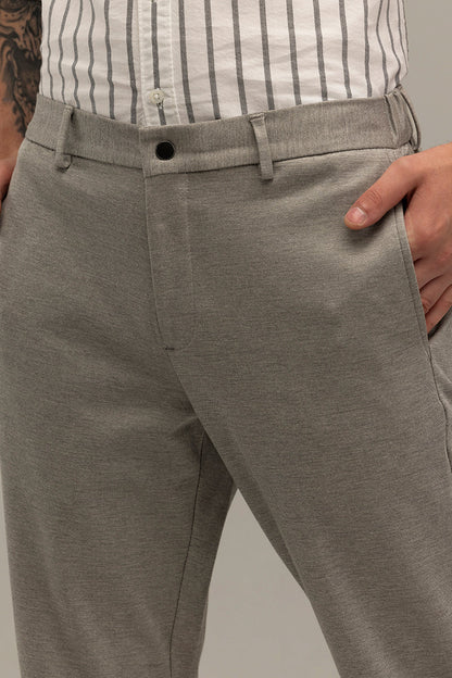 Formal Elegance Light Grey Trousers