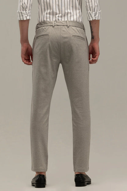 Formal Elegance Light Grey Trousers