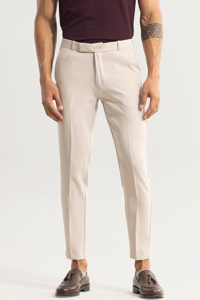 Tuxedo Attire Cream Trouser