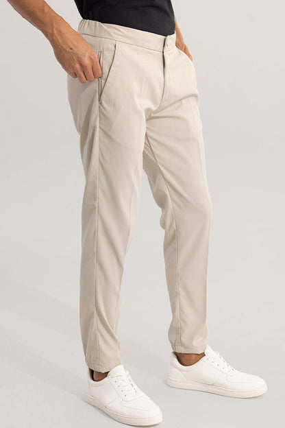 VogueVista Beige Trousers