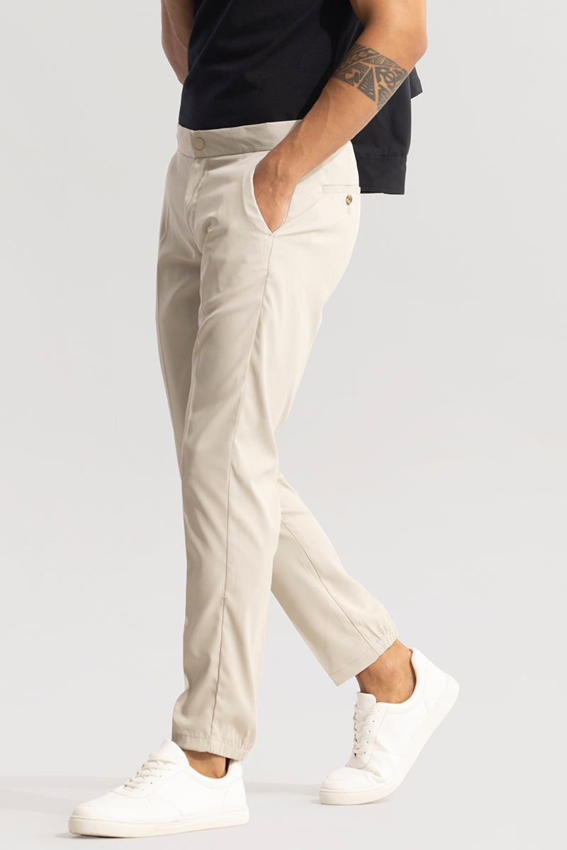 VogueVista Beige Trousers