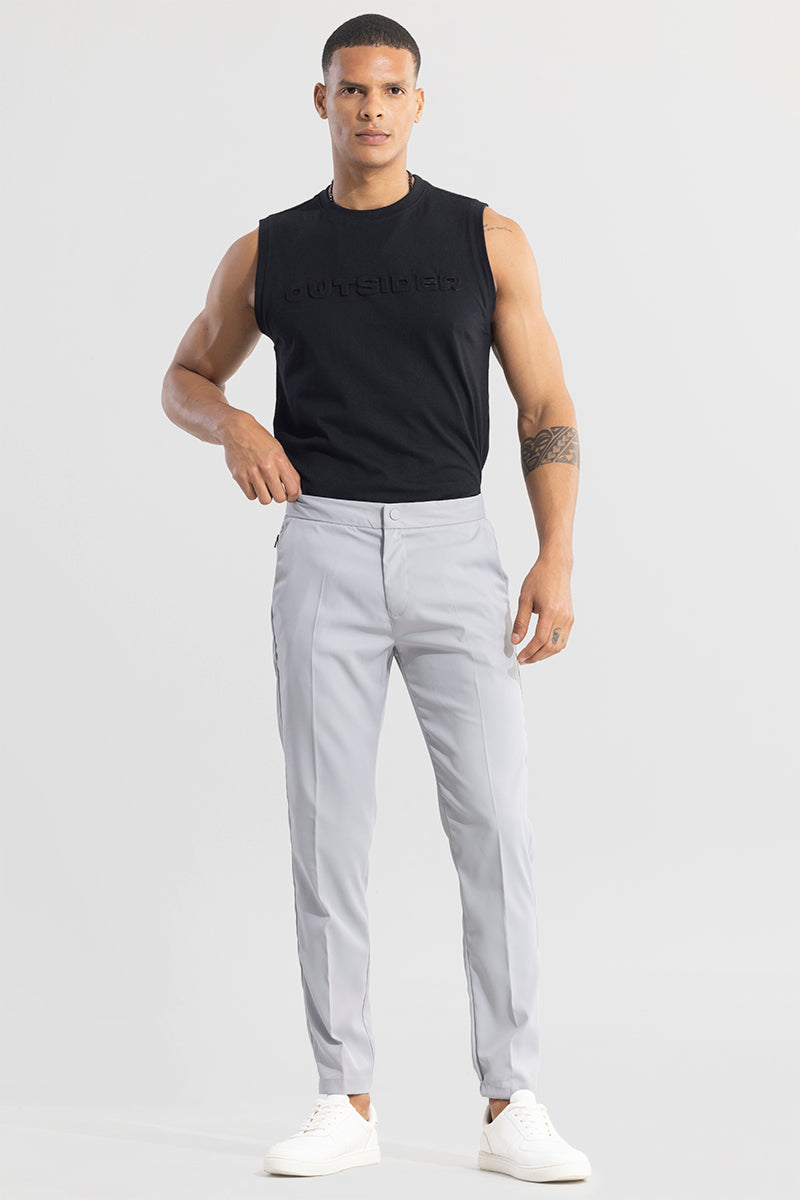 VogueVista Light Grey Trouser