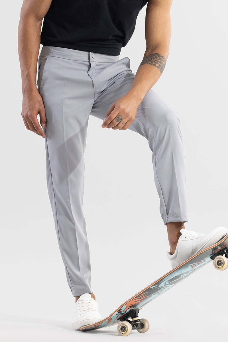 VogueVista Light Grey Trouser