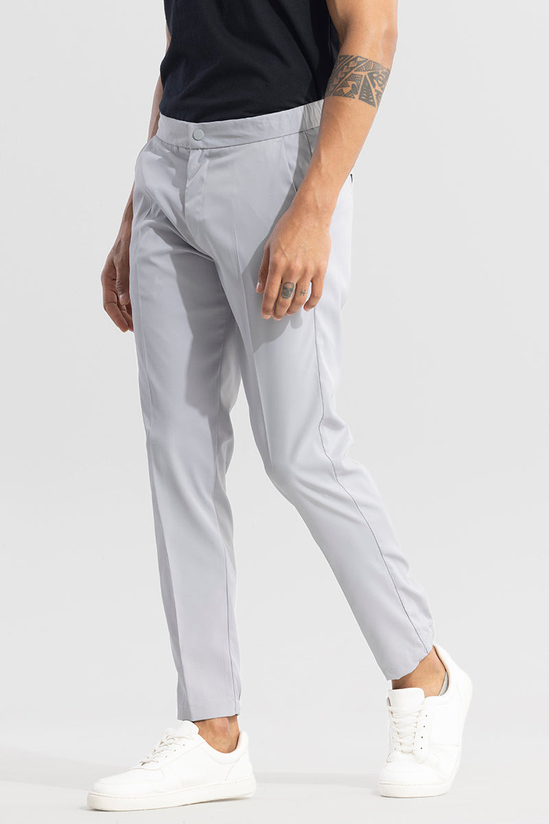 VogueVista Light Grey Trouser