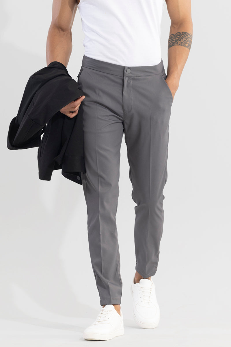 VogueVista Elephant Grey Trouser