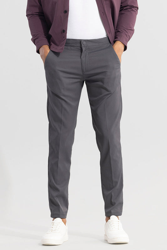 VogueVista Steel Grey Trouser