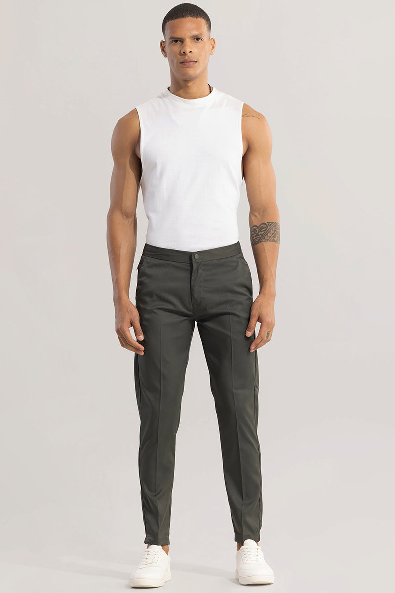 VogueVista Anchor Olive Trouser