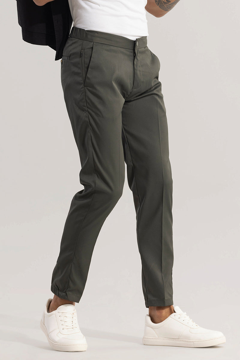 VogueVista Anchor Olive Trouser