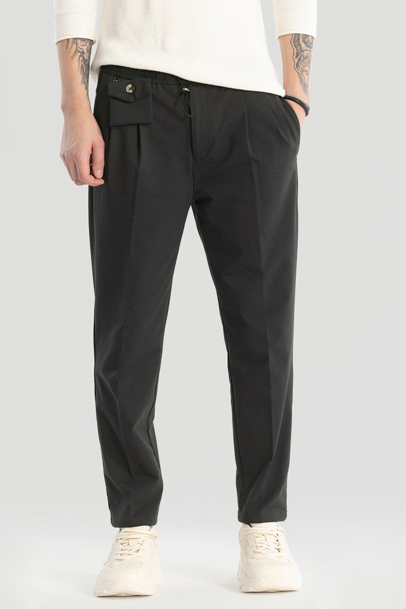 Charcoal Grey Relaxed Fit Trousers